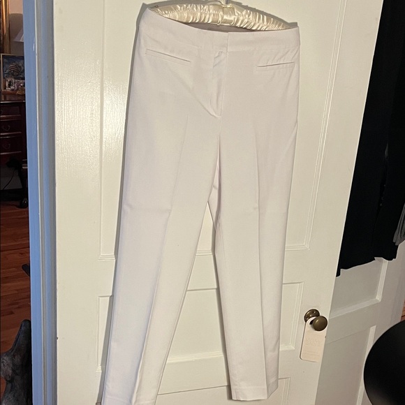 Talbots Pants - Sleek Heritage White Women's Lined Trousers size 6